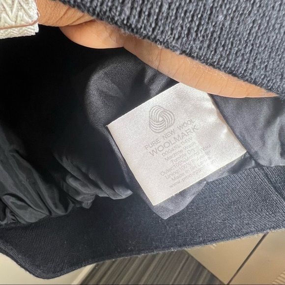 🌹Proquip Black Water Repellent 100% Merino Wool Sweater Mens Large Outdoor Work - Picture 7 of 7